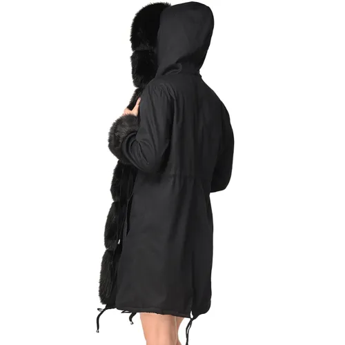 Faux Fur Winter Jacket Women Parker Hannifin Fashion Female Parka PQ19D005