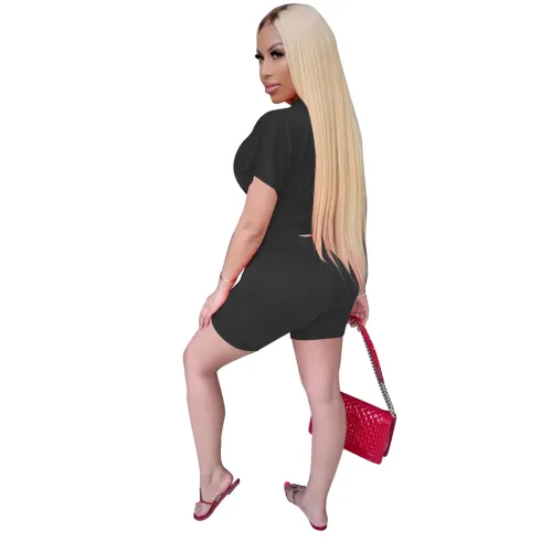 Women High Waist Tracksuits Slim Solid Color Streetwear PQCM742