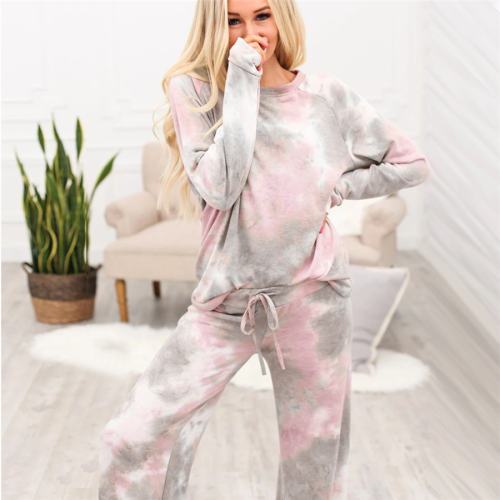 Autumn Loungewear For Women Tie-dyed Home Wear PQLH205A