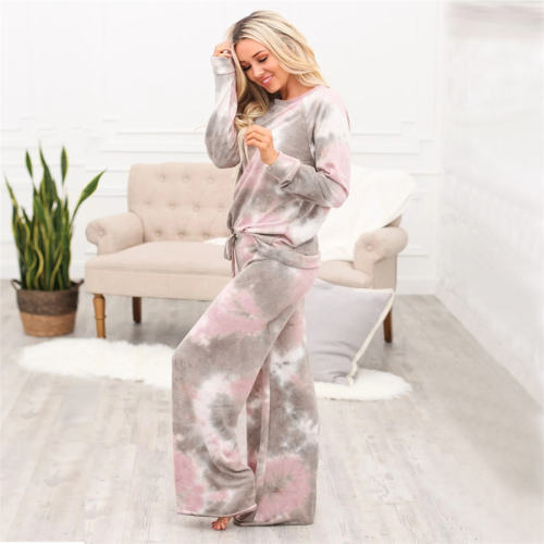 Autumn Loungewear For Women Tie-dyed Home Wear PQLH205A