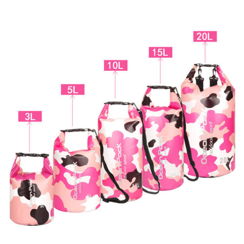 Unisex Beach Storage Camouflage Duffel Bags Sport Dry Storage PQXZX08A