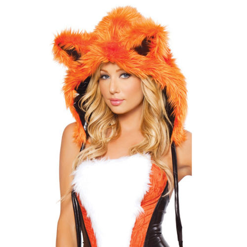 Orange Sexy Carnival Cosplay Winter Fox Costume Faux Fur Animal Uniform PQ80666