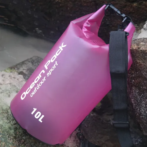 Translucent Beach Storage Drifting Dry Pouch PVC Tactical Waist Packs PQPVC001B