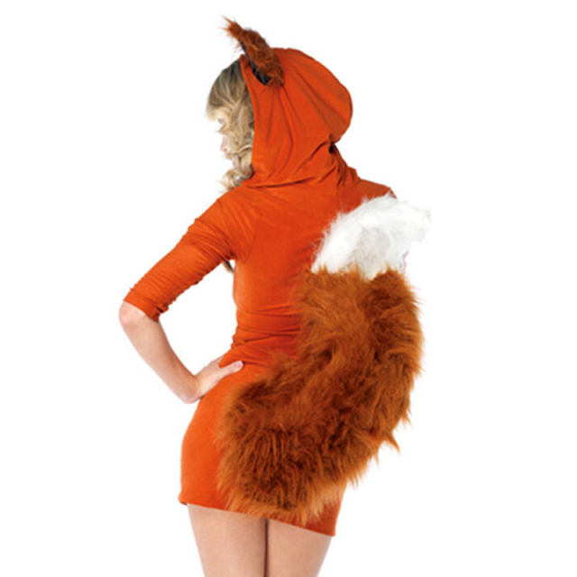 Christmas Winter Theme Costume Faux Fur Animal Uniform Fox Costume PQ80695