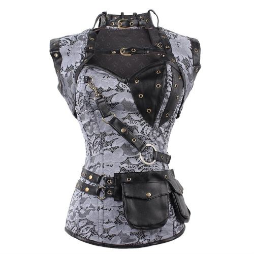 Women Gothic Corzzet Steampunk Luxury Medieval Punk Corset PQT8422C
