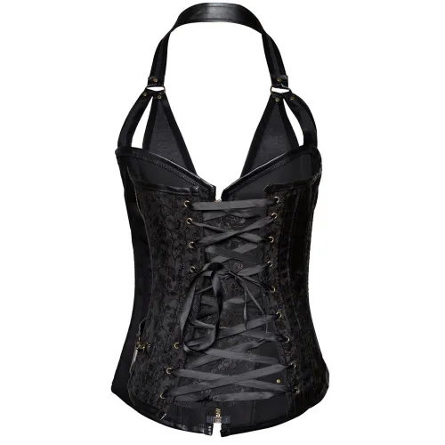 Oversize Gothic Corset Plus Size Black Palace Corset PQT8407B