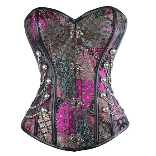 Overbust Corsets Steampunk Corselet Gothic Clothing Classic Waist Trainer PQT8438