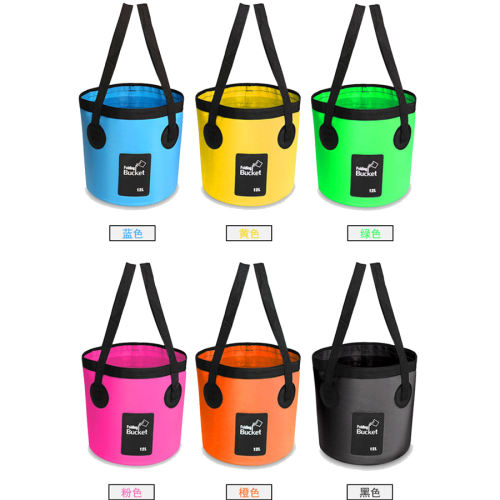 Portable Water Breaker PVC Tactical Waist Packs Foldable Tactical Fishing Pail PQXZX99