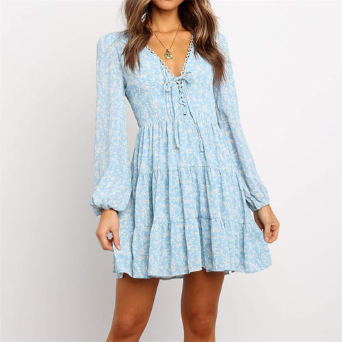 Fashion Skater Dress Autumn Casual Wear Spring Clubwear PQOM8999