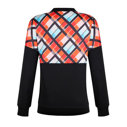Autumn Zip Tops Long Sleeve Christmas Print Sweatshirt PQOM9150