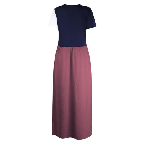 Casual Dresses Short Sleeve Sexy Maxi Dress Fashion Beach Apparel PQOM9039A