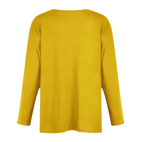 American Women T-Shirt Full Sleeve Crew Neck Fashion Tops PQOM9038