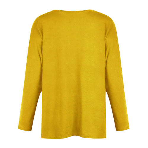 American Women T-Shirt Full Sleeve Crew Neck Fashion Tops PQOM9038