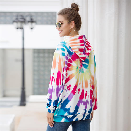 Winter Paisley Printed Tops Long Sleeve Autumn Loose Hoodies PQOM9111C