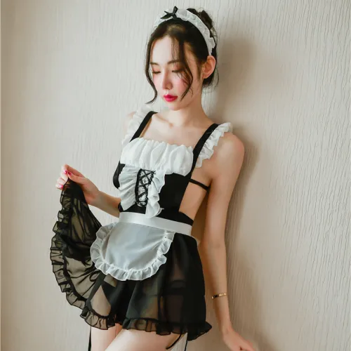 Sexy Maid Costume For Women Erotic Underwear Fetish Lingerie PQAR5185