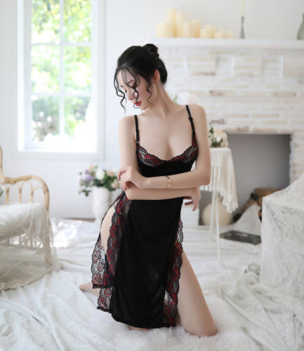 Sexy Lace Cheongsam For Women Night Dress PQAR5159A