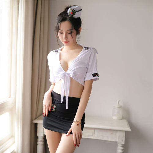 Sexy Stewardess Uniform For Women Carnival Cosplay Costume PQAR5168
