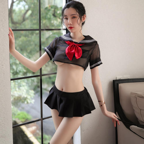 Sexy Schoolgirl Costume Night Club Wear for Women PQAR5172A