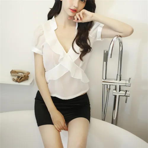 Sexy Secretary Uniform For Women Night Club Wear PQAR5046
