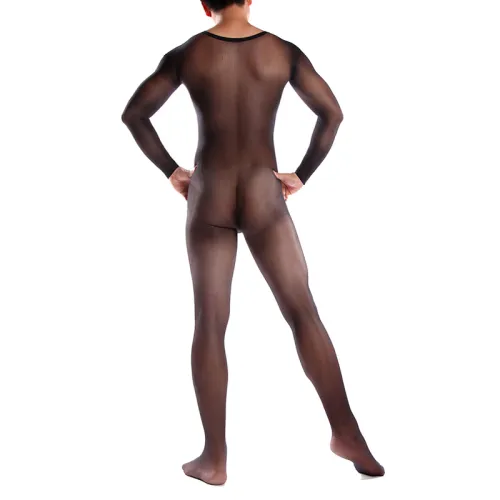 Male Sexy Bodystockings Men Sheer Fetish Wear PQWW001A