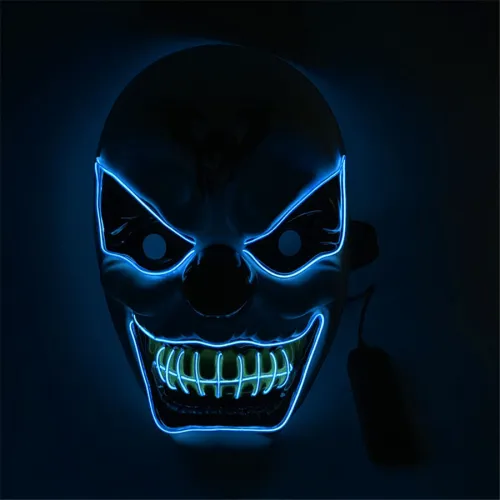 DJ Party Light Up Masks Election Mascara Costume Props LED Glowing Masks
