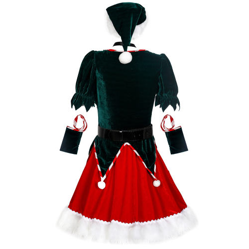 One-piece Christmas Costumes Sexy Santa Claus Uniform PQMR974