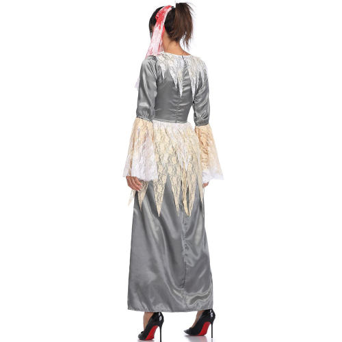 Vampire Ghost Bride Dress Ghost Festival Masquerade Costume PQMR1957