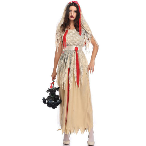 Halloween Costume Vampire Outfits Demon Ghost Bride Uniform PQMR1956
