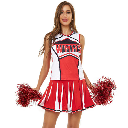Sexy Babe Cheerleader Costume For Women School Girl Uniform PQMR30025