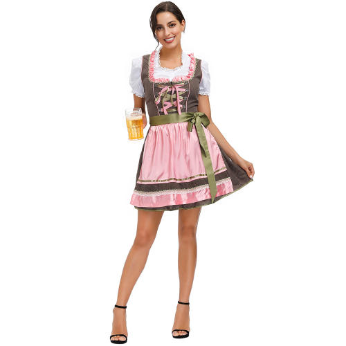 German Oktoberfest Costumes Women Beergirl Dresses Carnival Party Uniforms PQMR1557