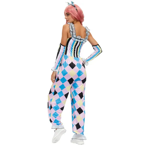 Carnival Clown Costumes Circus Performance Uniforms Halloween Costumes PQMR4568