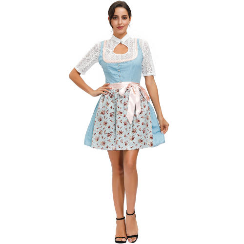 Beer Girl Costumes Bavarian Oktoberfest Uniform Women German Festival Costumes PQMR1554