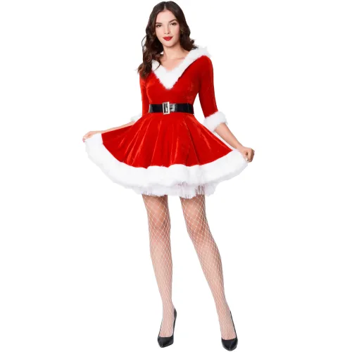 Christmas Costumes For Women Party Outfits Santa Claus Uniform PQMR767A