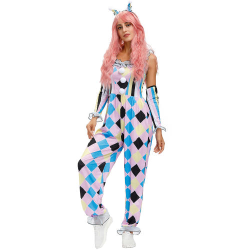 Carnival Clown Costumes Circus Performance Uniforms Halloween Costumes PQMR4568