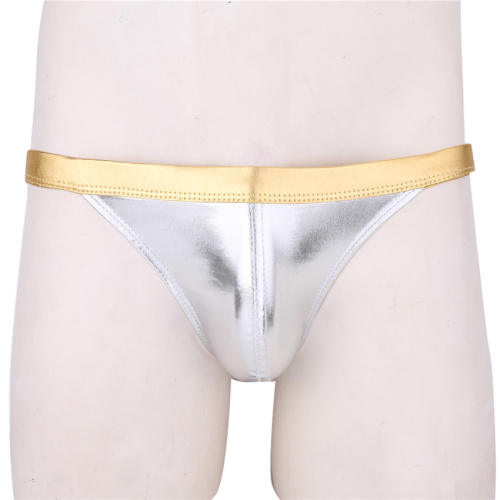 Male Fetish Underpants Faux Leather Men's Briefs PQXX6018C