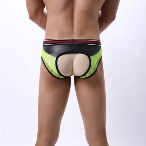Men Fetish Briefs Sissy Mesh Shorts Summer Sexy Underwear PQA4-48D