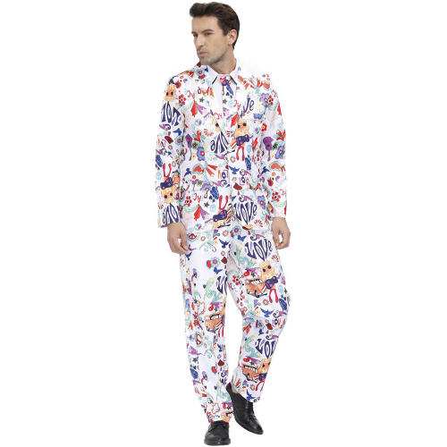Men Halloween Suits Carnival Costumes Holiday Party Suits PQMR4481