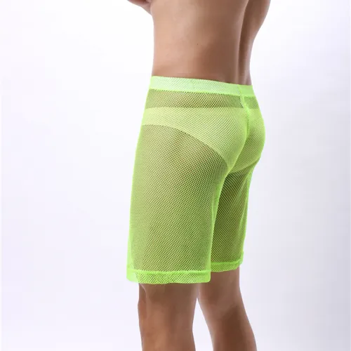 Club Male Hole Trousers Men Summer Knee Length Pants PQA4-55C
