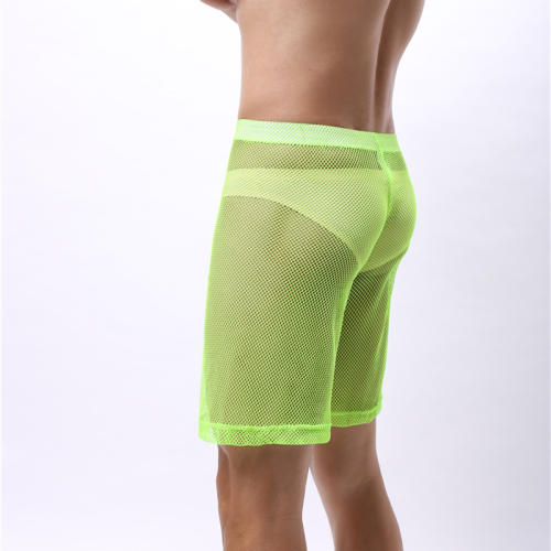 Club Male Hole Trousers Men Summer Knee Length Pants PQA4-55C