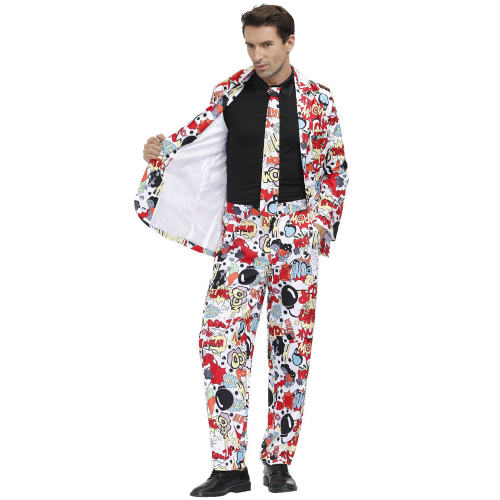 Men Halloween Suits Holiday Party Suits Carnival Costumes PQMR4488
