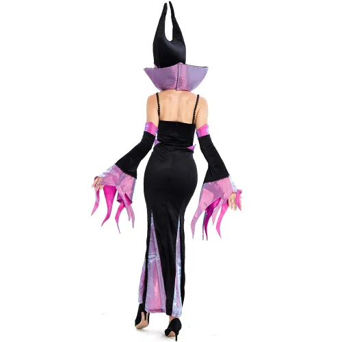Sexy Witch Costume Vampire Evil Demon Queen Costume Magic Uniform PQMR9073