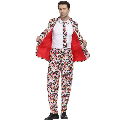Holiday Party Suits Men Halloween Suits Carnival Costumes PQMR4483