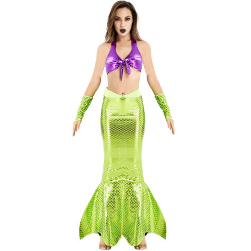 Women Game Uniforms Cosplay Halloween Costumes Mermaid Outfits PQMR3336