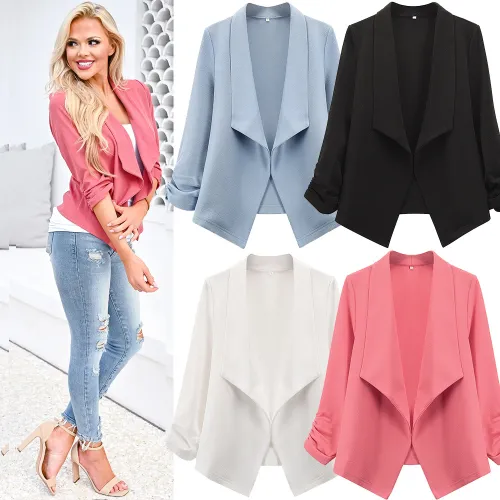 Autumn Fashion Coat Small Suit Jacket Women Spring Cardigan PQLQ025C