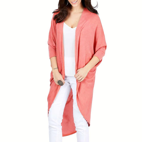 Winter Loose Shawl Tops Knitted Cardigan Autumn Irregular Jacket PQLQ036F