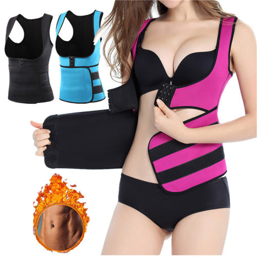 Sauna Vest Abdominal Corset Neoprene Waist Trainers Women Body Shaper PQYR652B