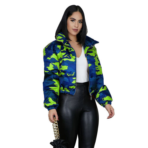 Fashion Winter Cotton Jacket Autumn Camouflage Jacket PQUJ4551A