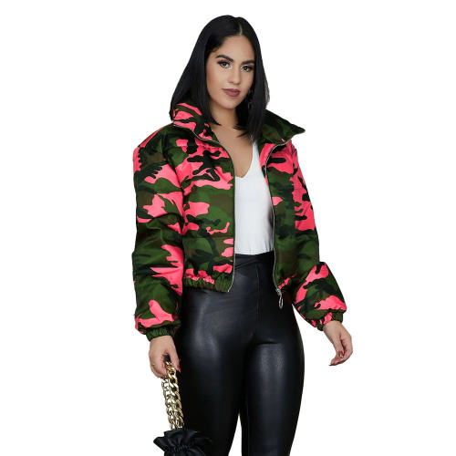 Fashion Clothing Winter Cotton Jacket Autumn Camouflage Jacket PQUJ4551B