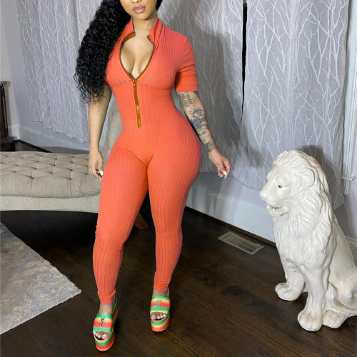 Big Pit Striped Jumpsuit For Women Sexy Nightclub Wear PQAJ4317B