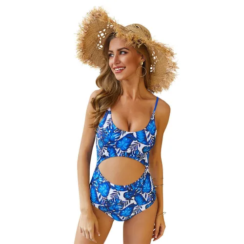 Digital Printed Monokini For Women One-piece Swimsuit PQ19024A